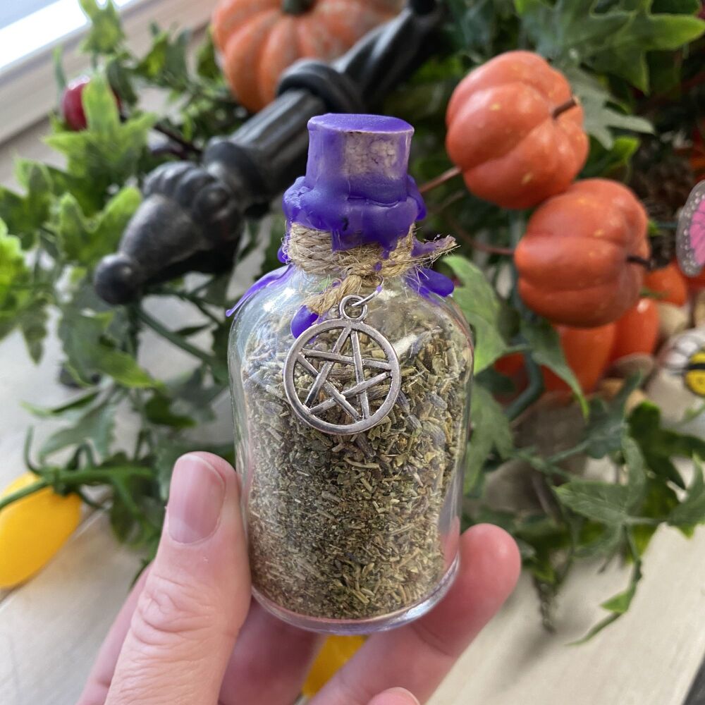 A Handmade Witches Spell Bottle ~ Protection ~ #2