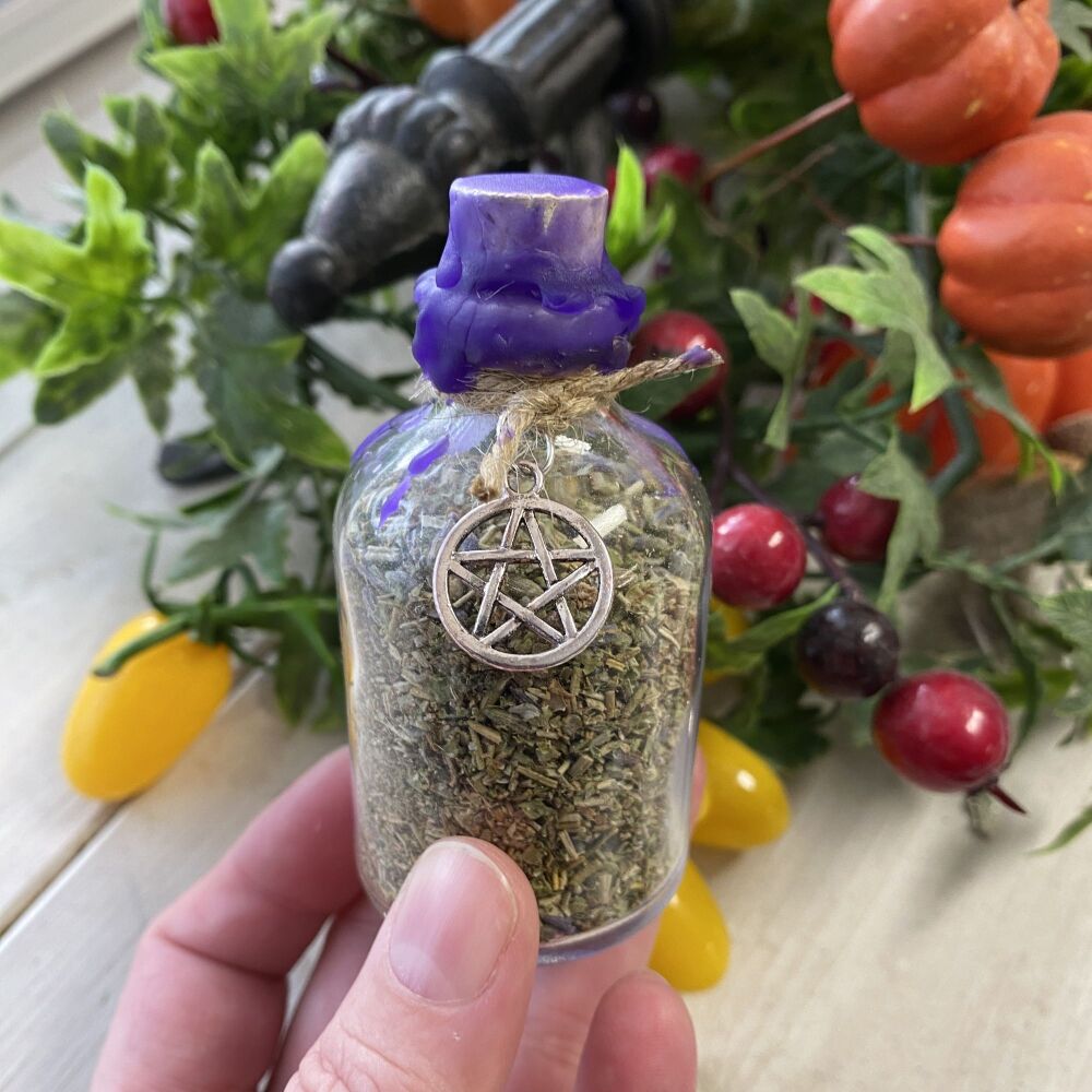 A Handmade Witches Spell Bottle ~ Protection ~ #3