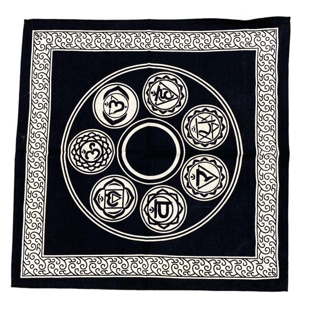 Chakra Altar Cloth 60 x 60 cm