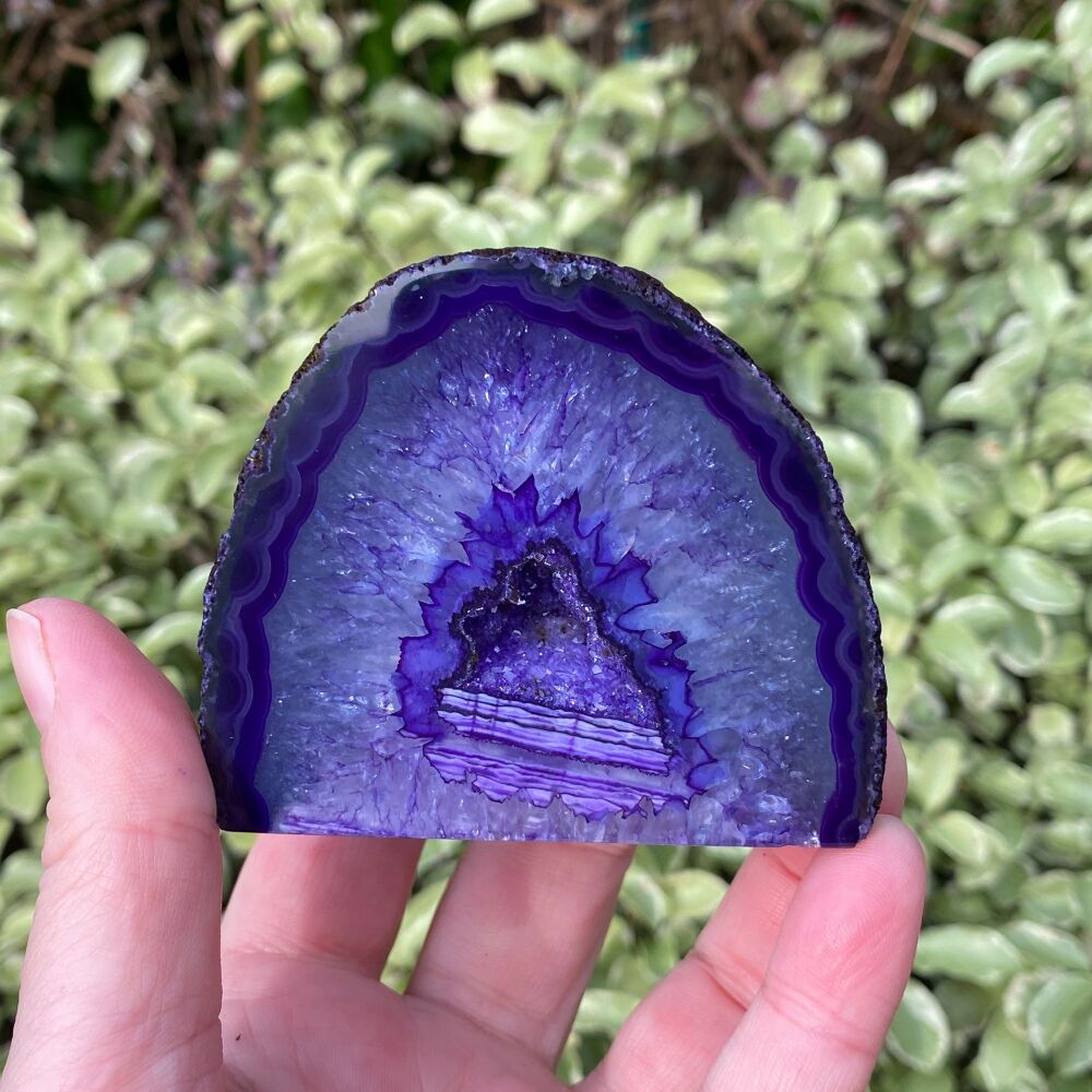 Agate Purple Geode Chunk ~ #1