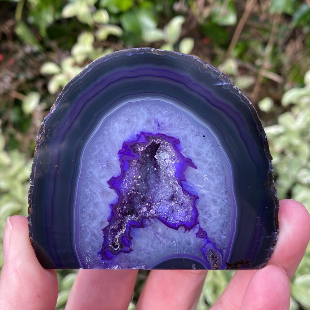 Agate Purple Geode Chunk ~ #2