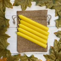 5 Yellow 10 cm Spell Candles
