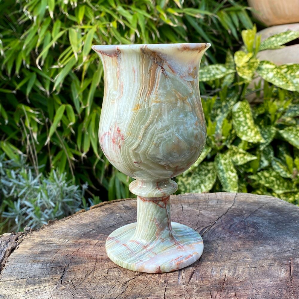 Carved Onyx Chalice