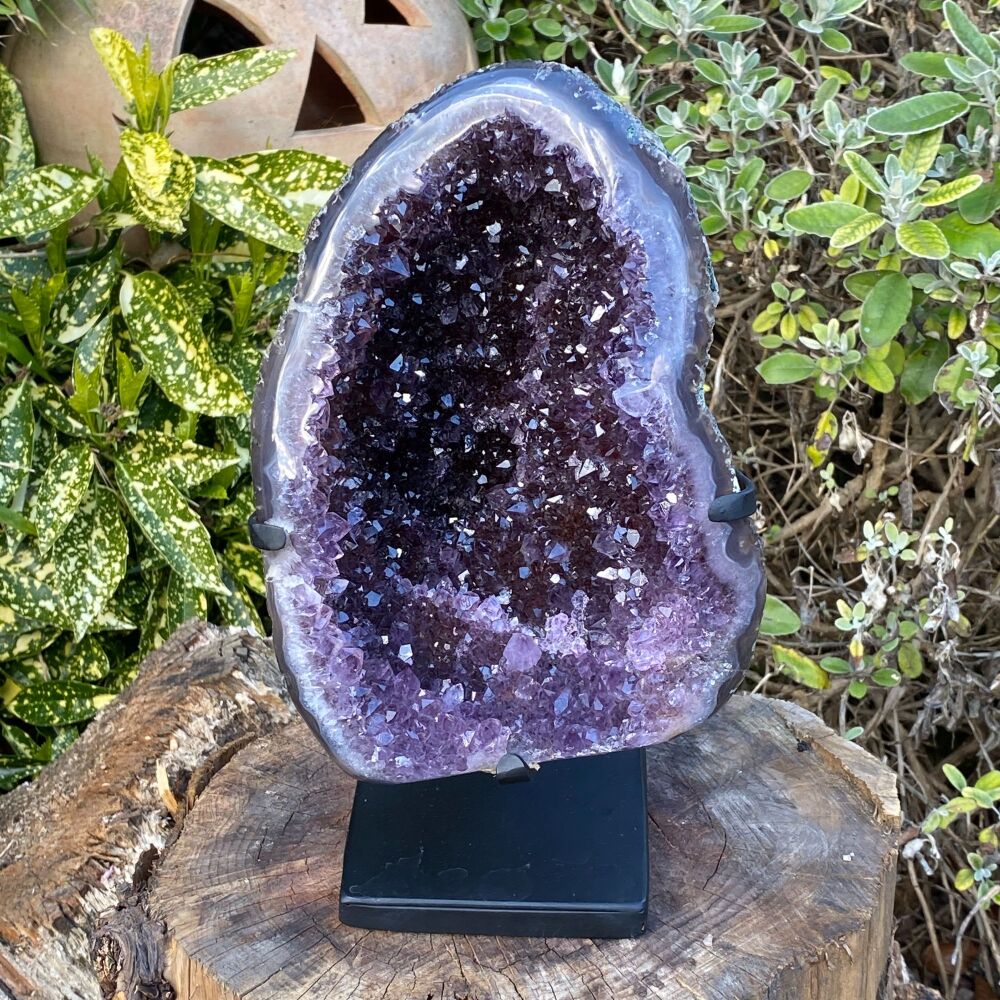 Amethyst Geode on Stand ~ Extra Large