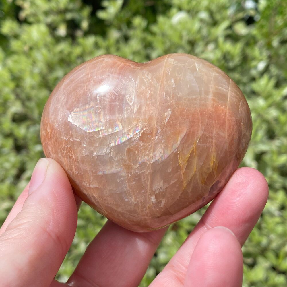 Orange Moonstone Heart ~ #2