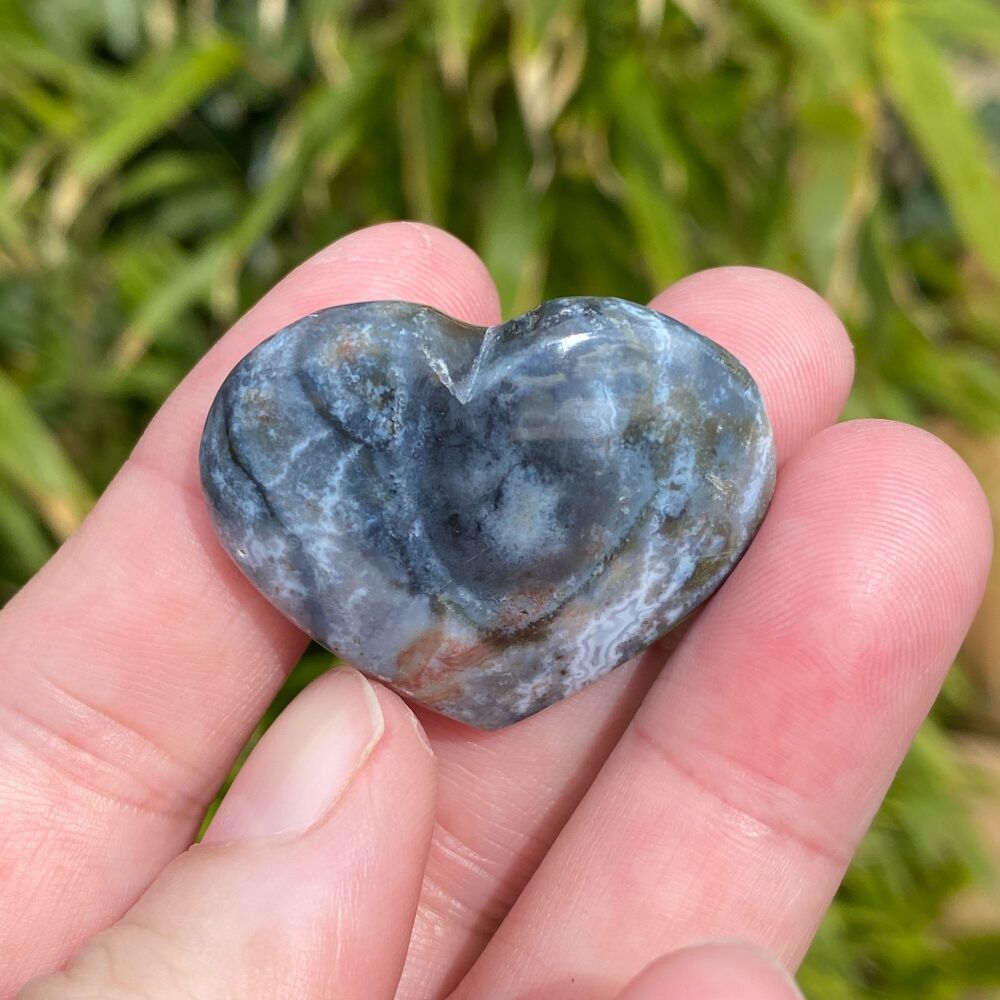 Ocean Jasper Crystal Heart ~ #2