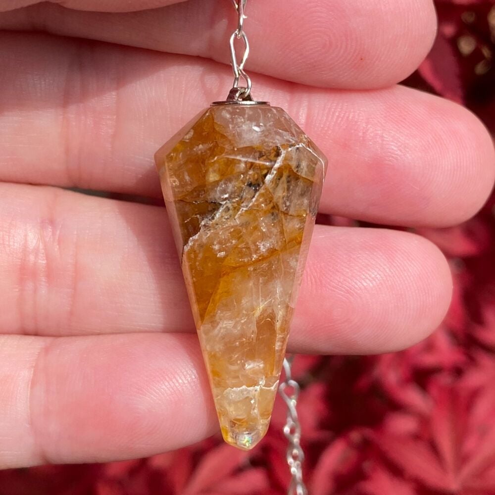 Golden Healer Crystal Pendulum ~ #2