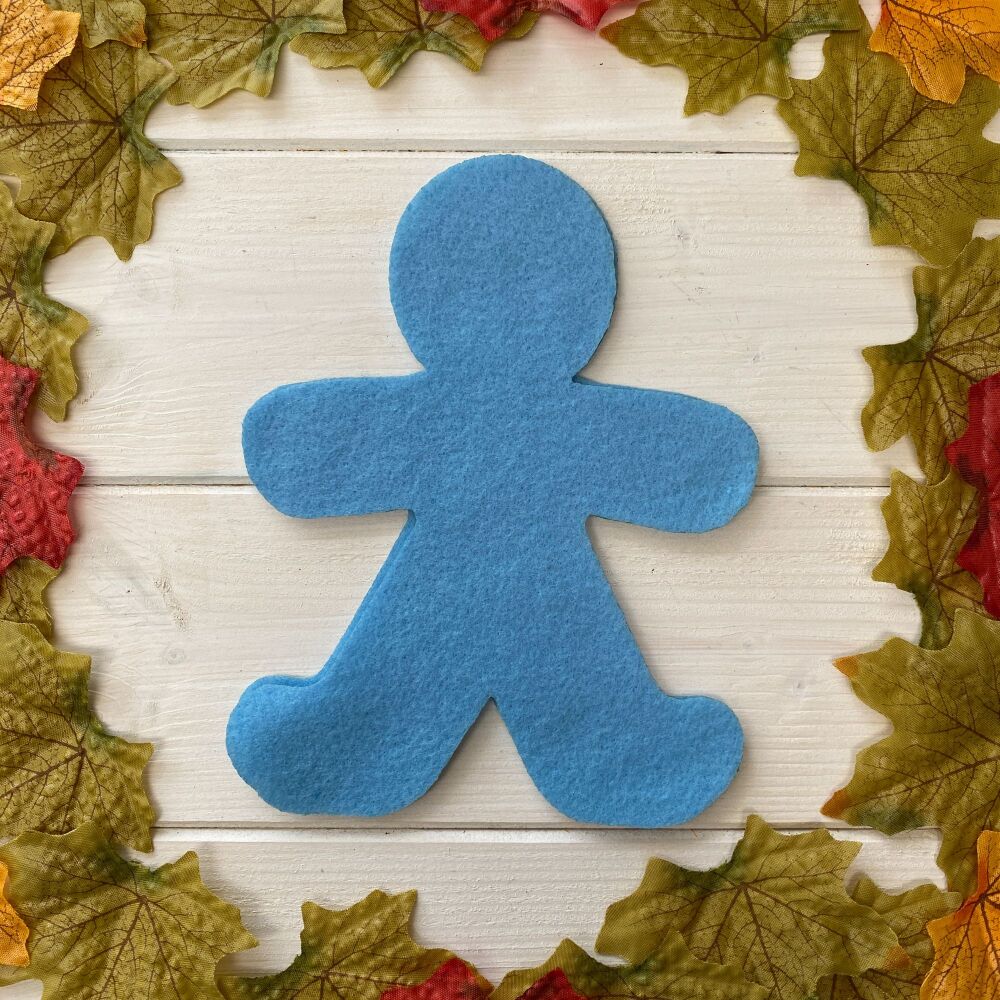 Cut out Poppet Doll ~ Ready to sew ~ Pale Blue