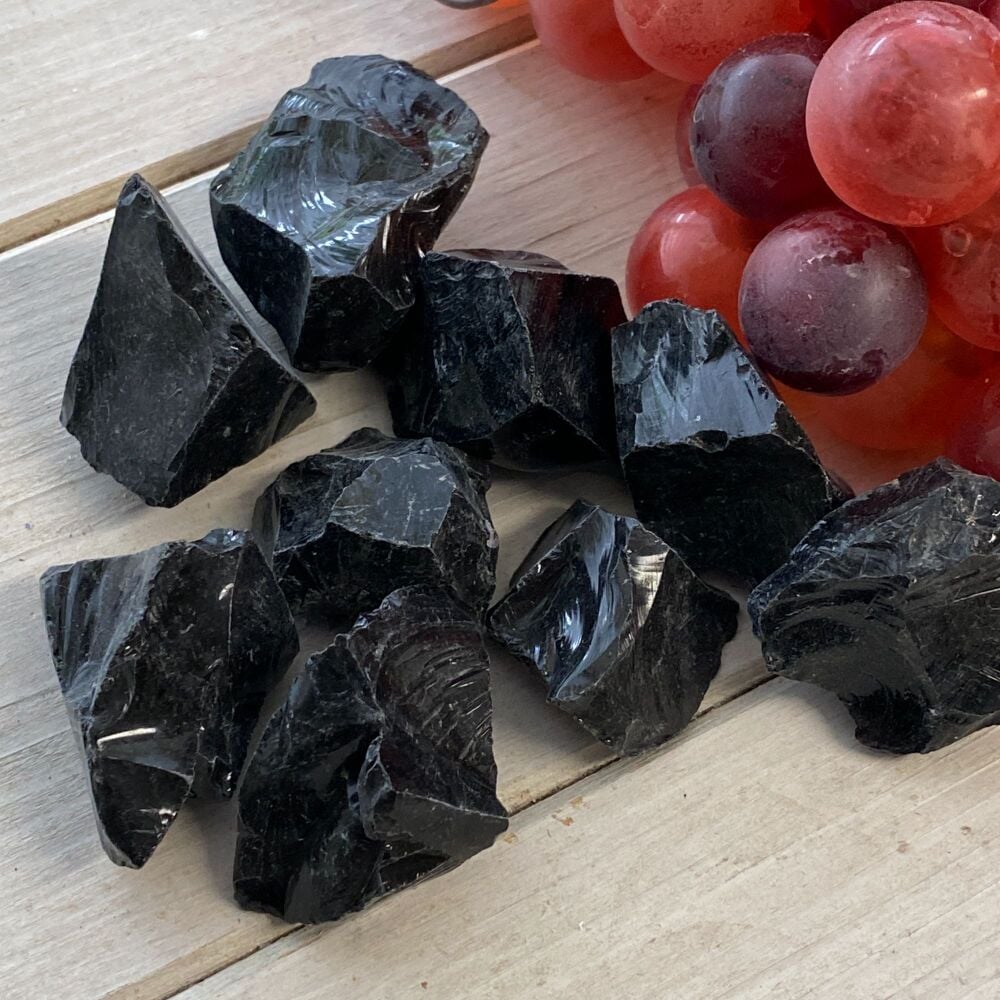 Obsidian (Black Obsidian) Rough Stone