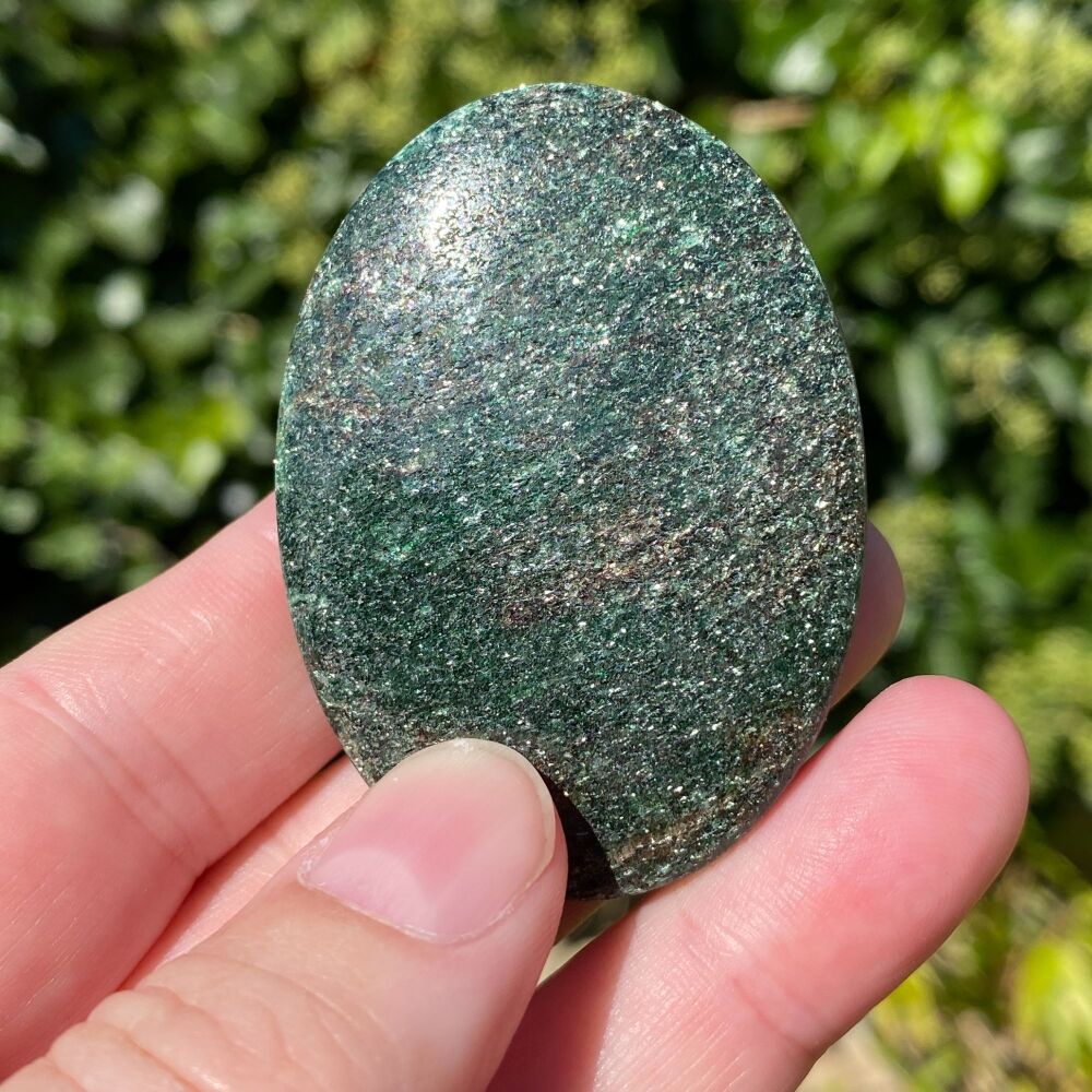 Fuchsite with Mica Palm Stone ~ #1