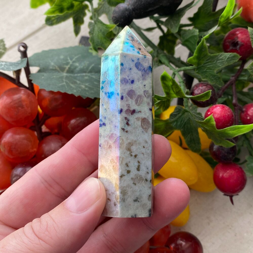 Kiwi Jasper Point with Aura Shimmer ~ 3