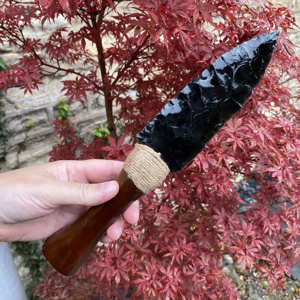 Black Obsidian Ritual Dagger or Athame