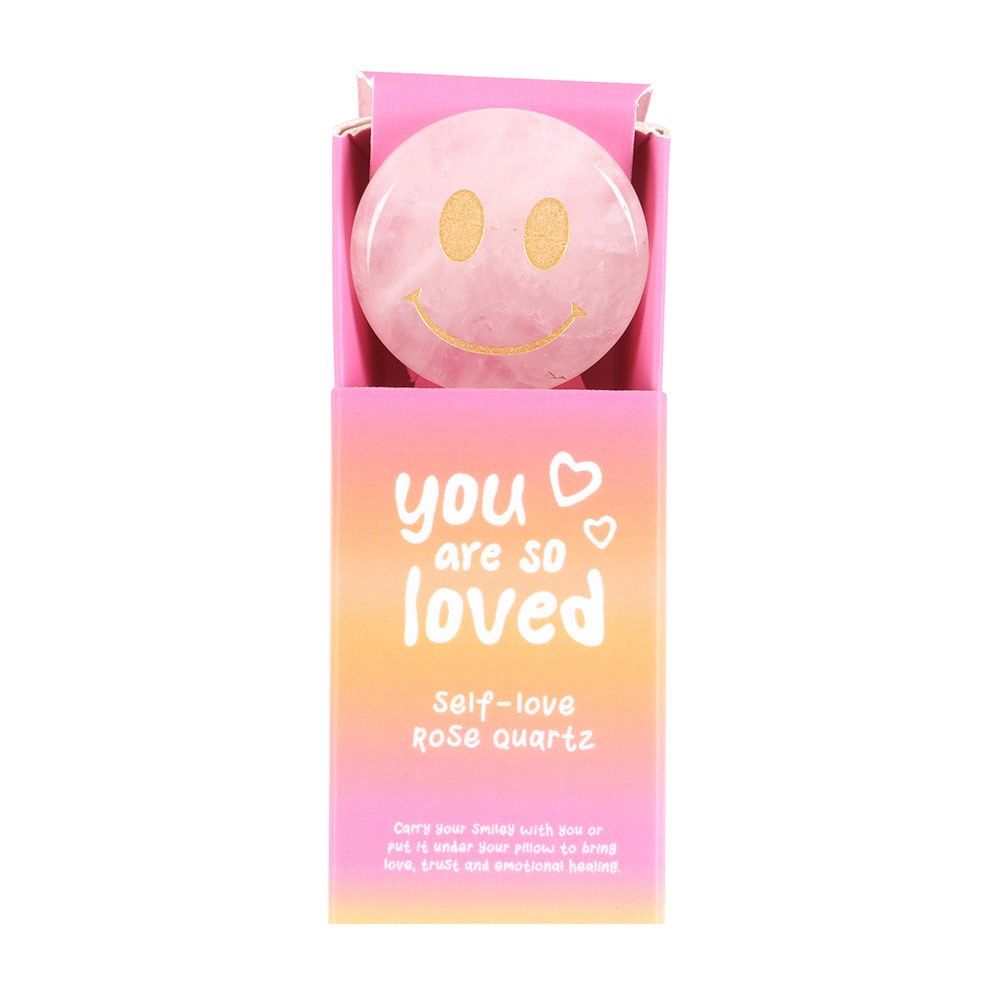 Happy Face Wellness Crystal ~ You are so Loved (Rose Quartz)