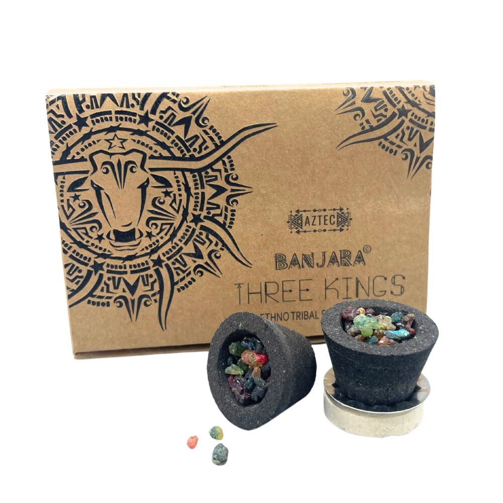 Banjara Tribal Resin Cups ~ Three Kings