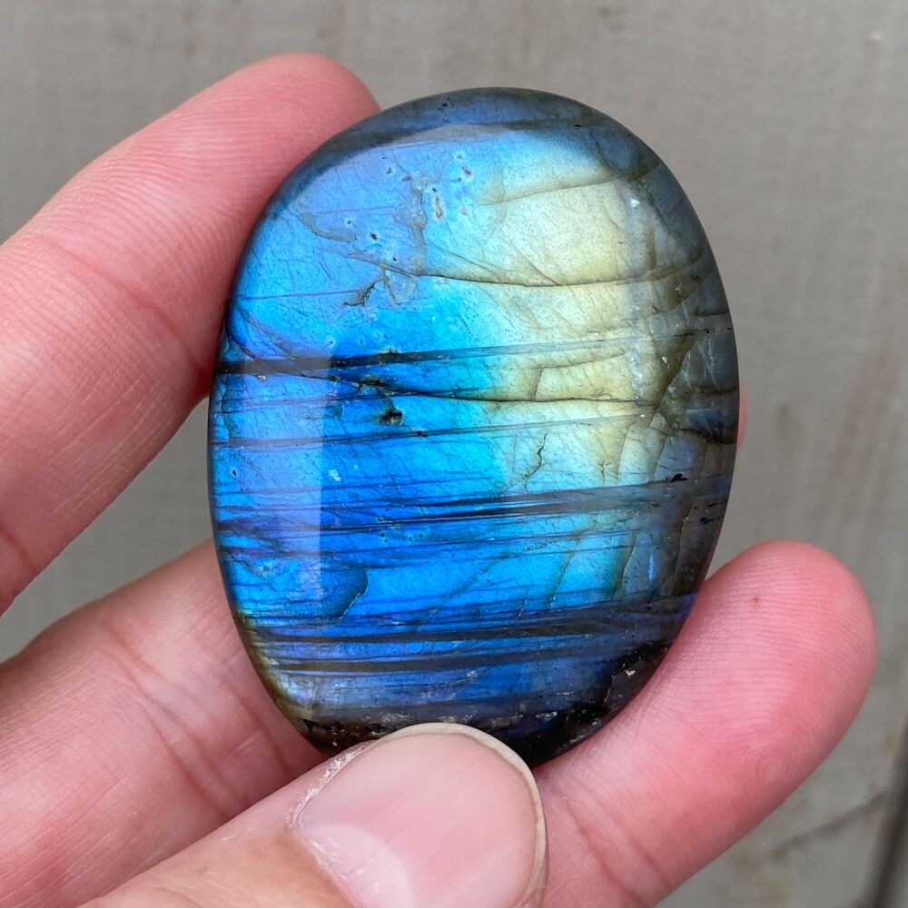 Labradorite Palm Stone ~ #1