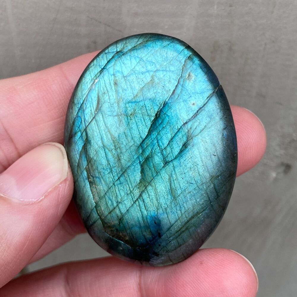 Labradorite Palm Stone ~ #4