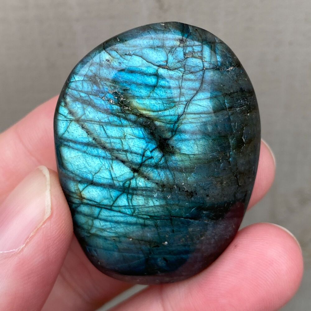 Labradorite Palm Stone ~ #5