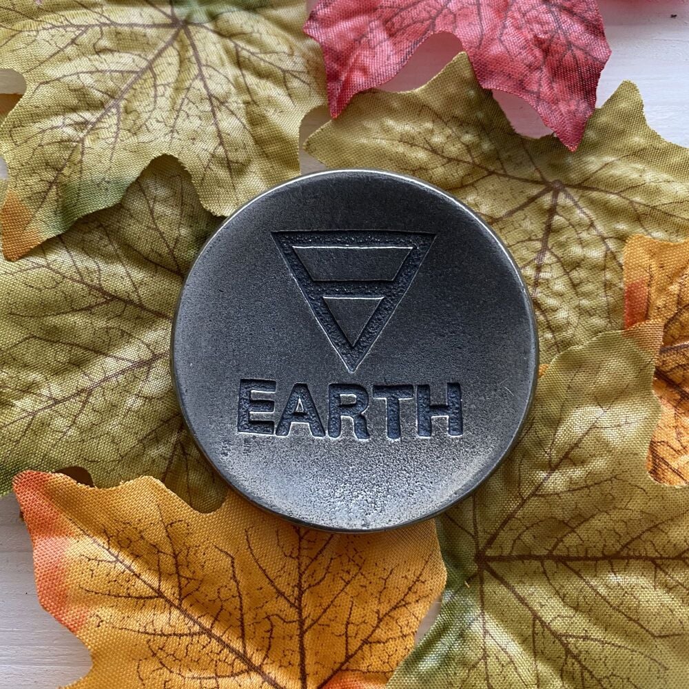 Pewter Offering Bowl with The Element symbol for Earth ~ Was £7.99