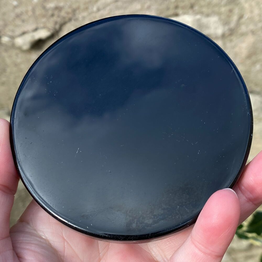 Black Obsidian Scrying Plate