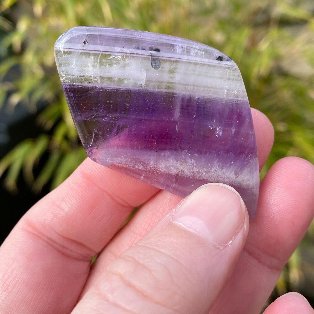 Amethyst (Chevron) Polished Slice ~#1