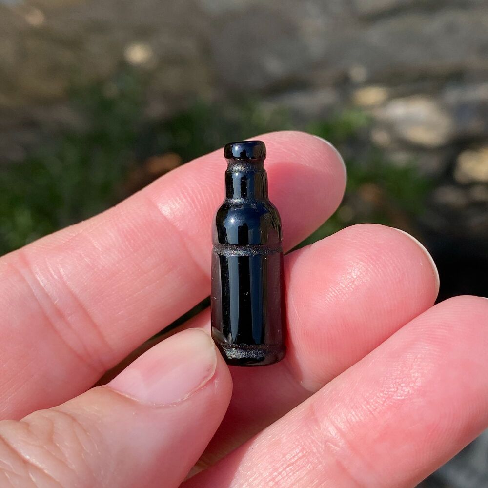 Mini Crystal Bottle ~ Black Obsidian #2