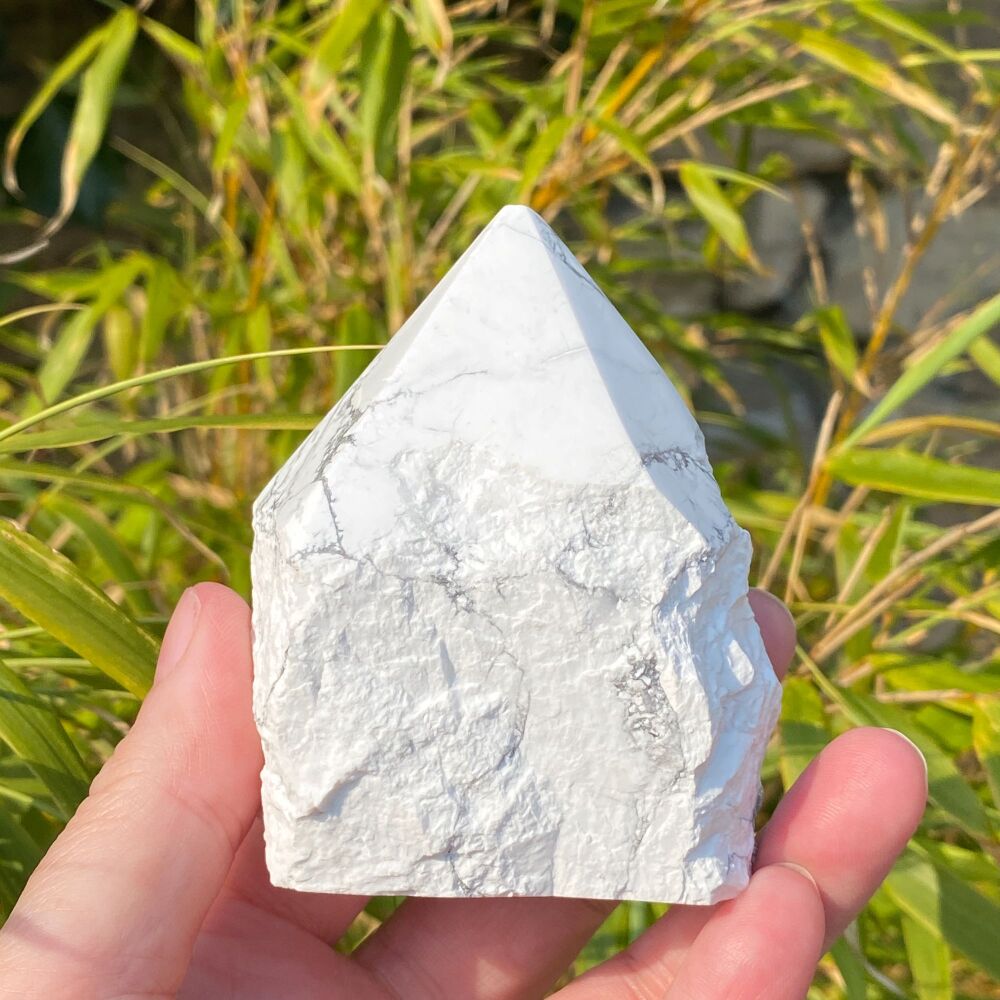 Howlite Rough Chunk with Polished Point