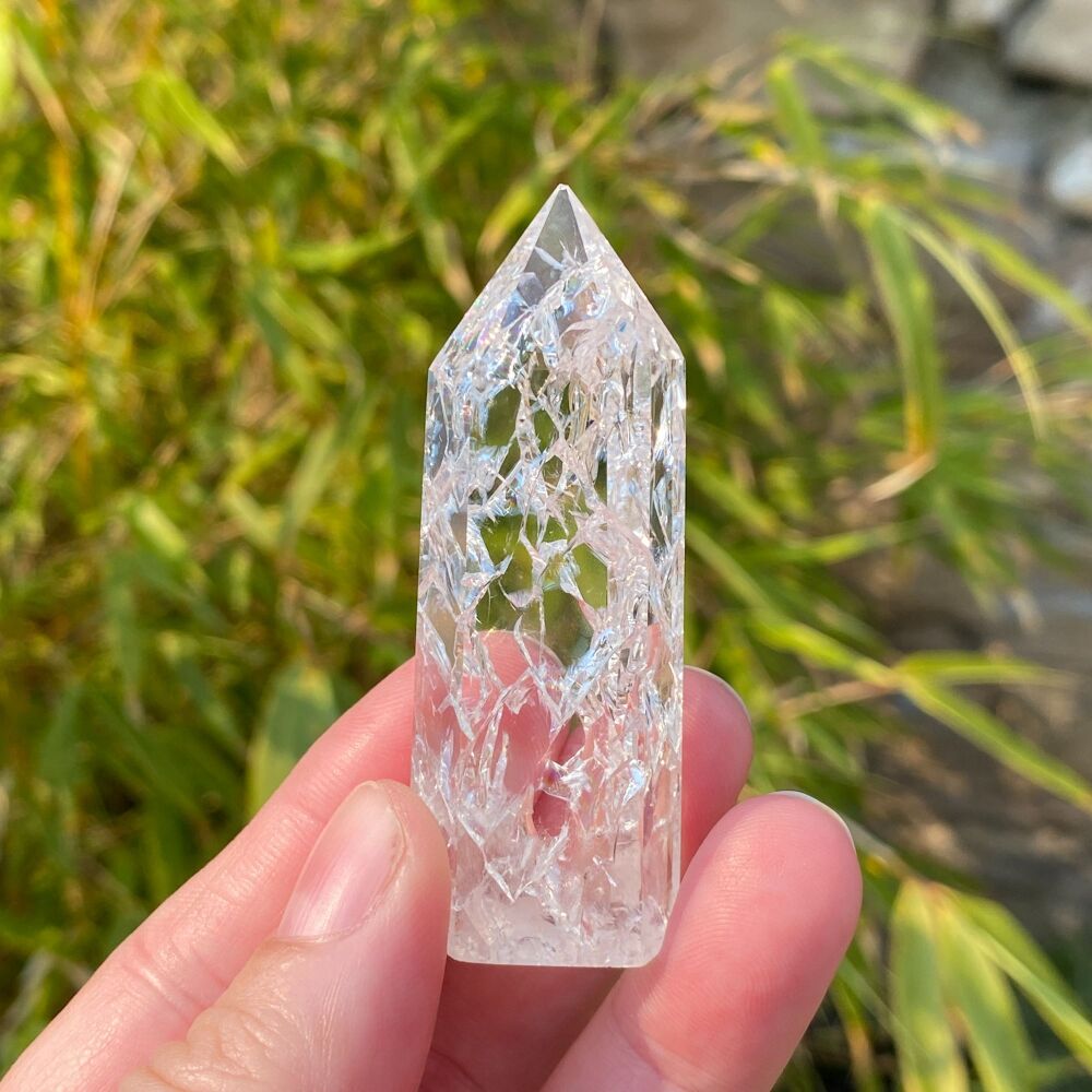 Fire and Ice Quartz Point ~ #2