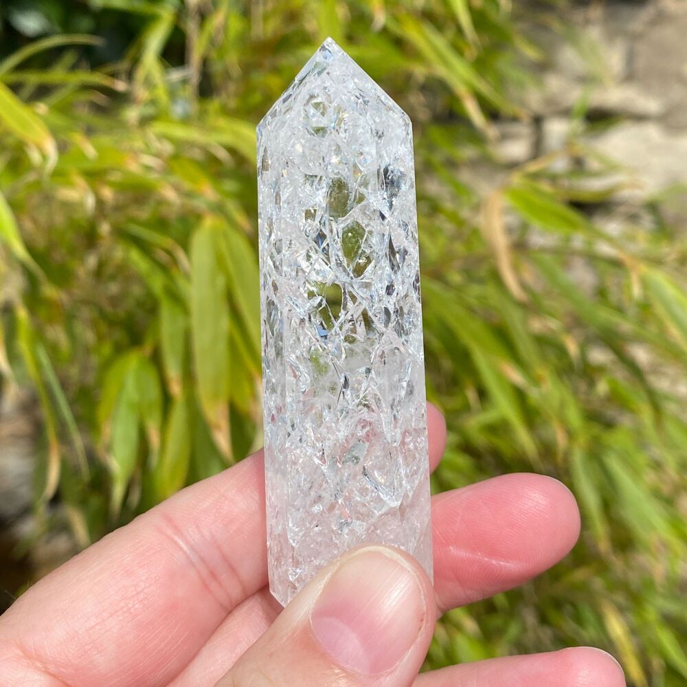 Fire and Ice Quartz Point ~ #1