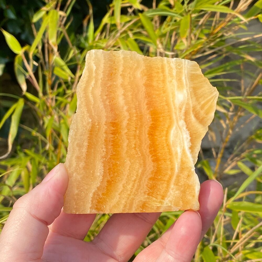 Orange Calcite Polished Chunk
