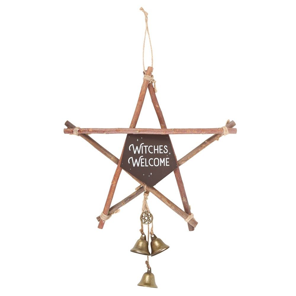 Witches Welcome Pentagram with Bells