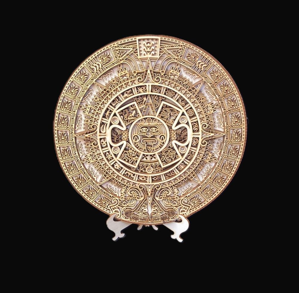 Aztec / Mayan Calendar with Stand