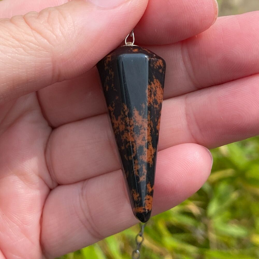 Mahogany Obsidian Pendulum