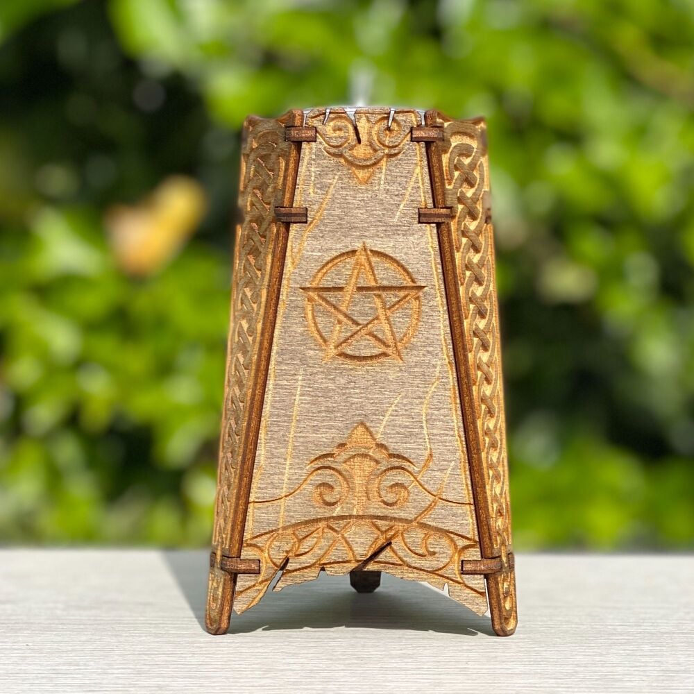 Altar piece with T Light holder or Offering Bowl ~ Celtic Design #2
