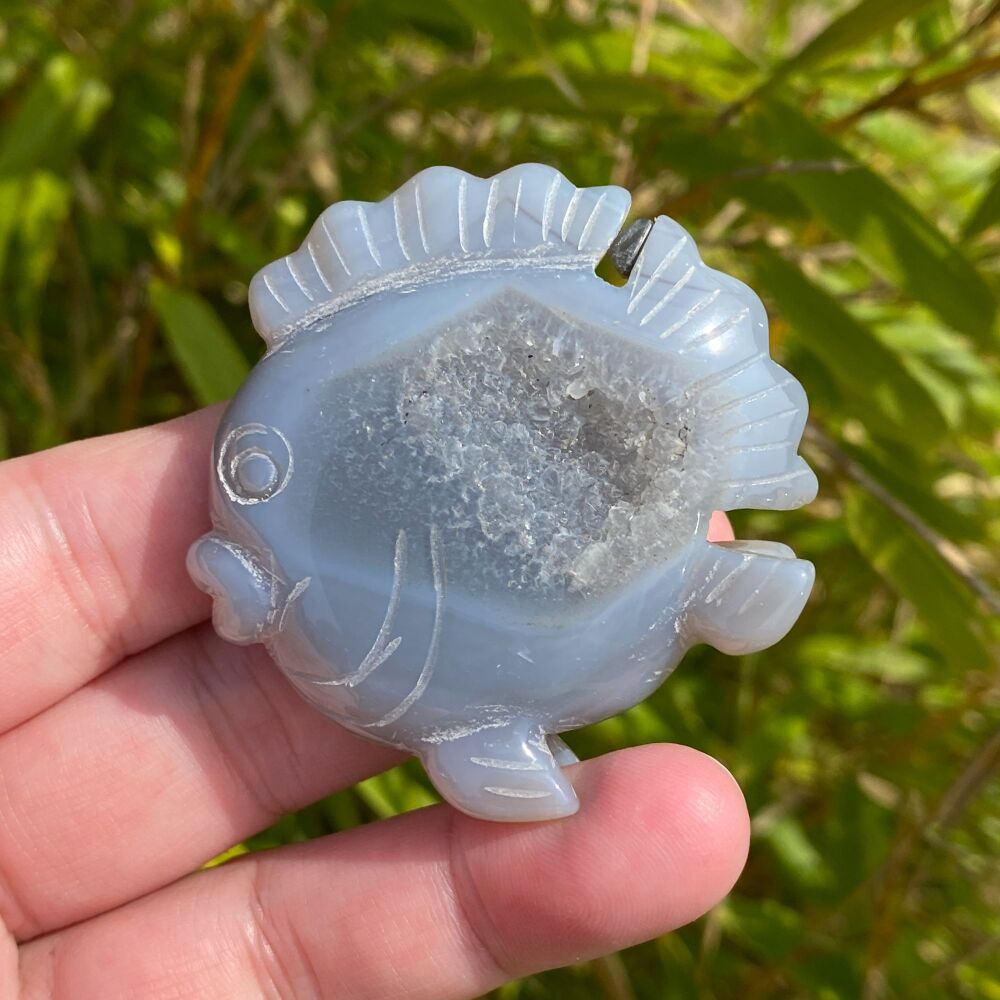 Agate Fish with Druze ~ ~SALE Now £15.99