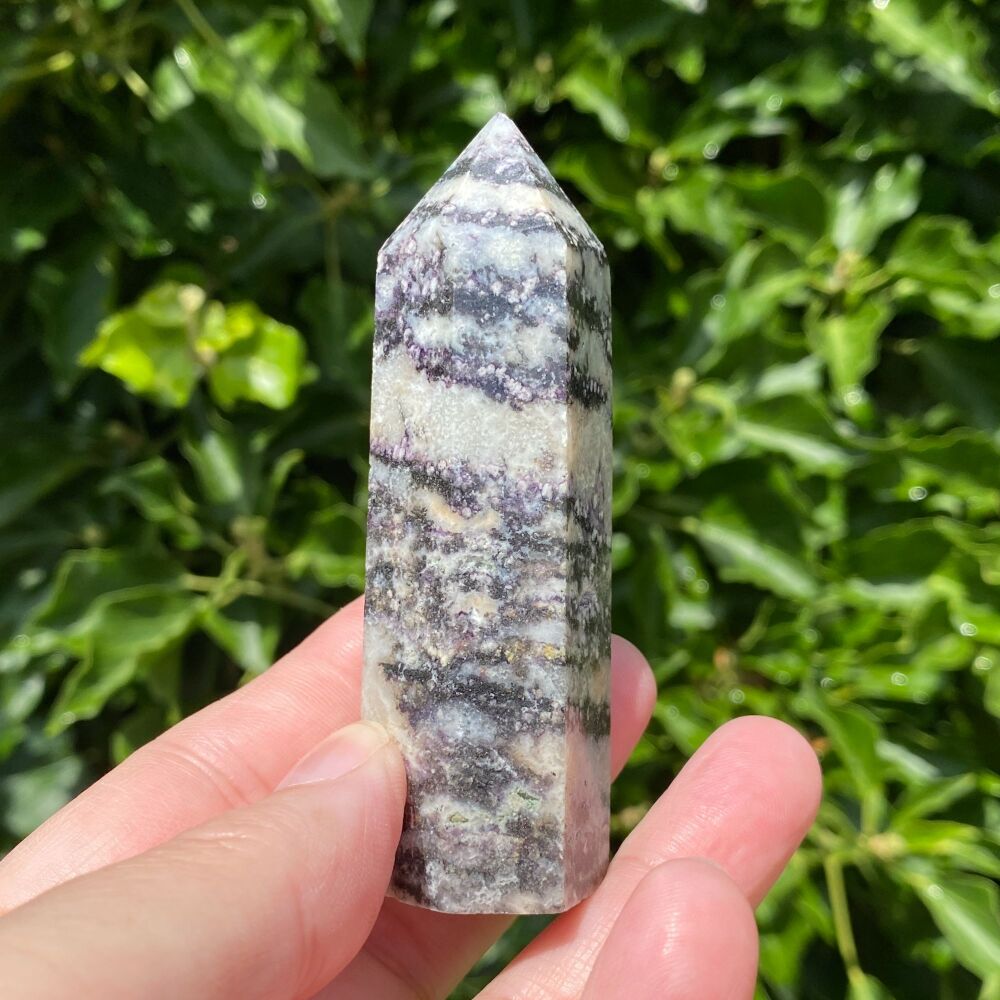 Fluorite in Quartz Point
