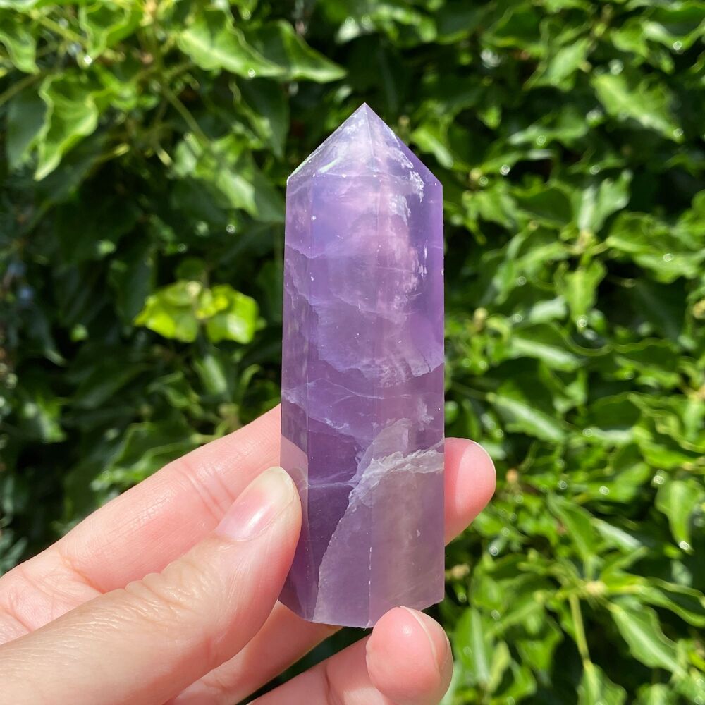 Fluorite ~ Lavender Fluorite Point