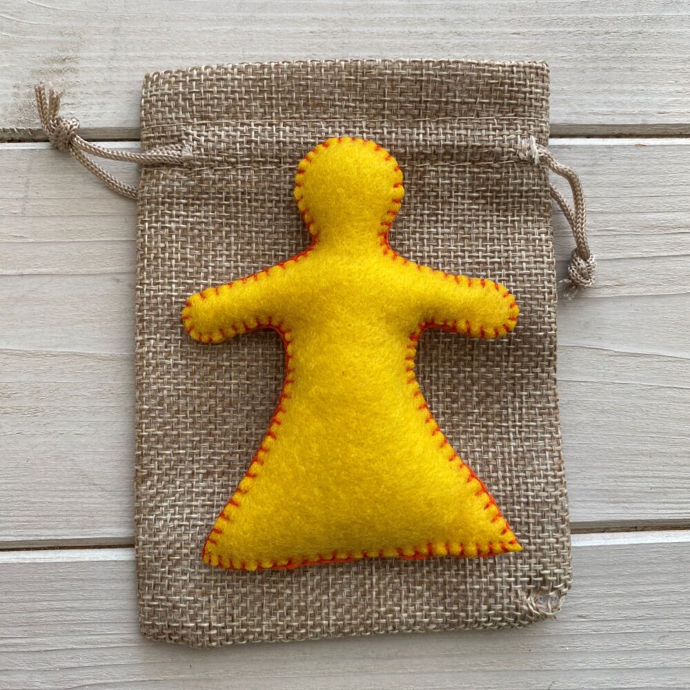 Pocket Positivity Poppet ~ Yellow #13