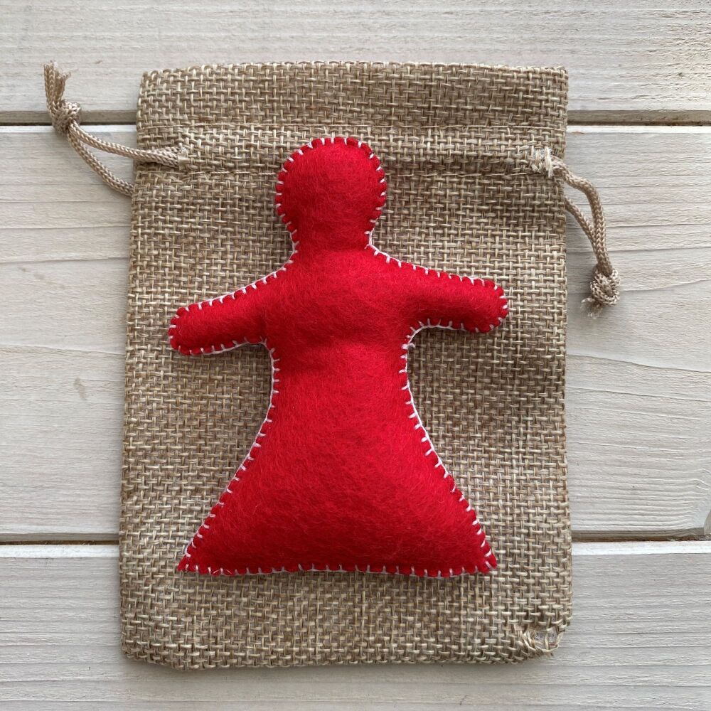 Pocket Positivity Poppet ~ Red #12