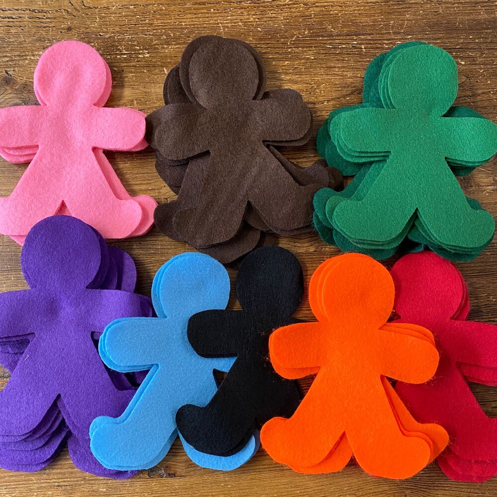 *** Lot One ~ 28 Poppet Doll Cut Outs