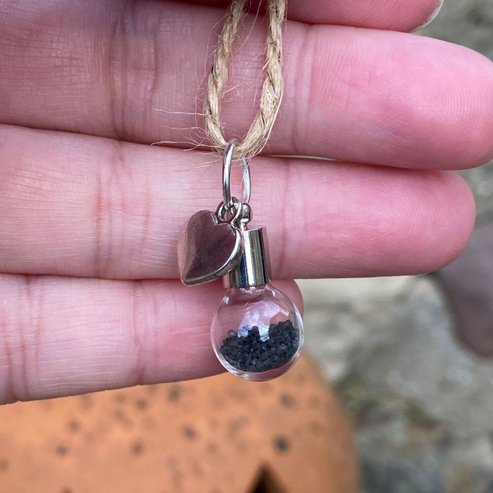 Protection Charm ~ Globe with Black Salt