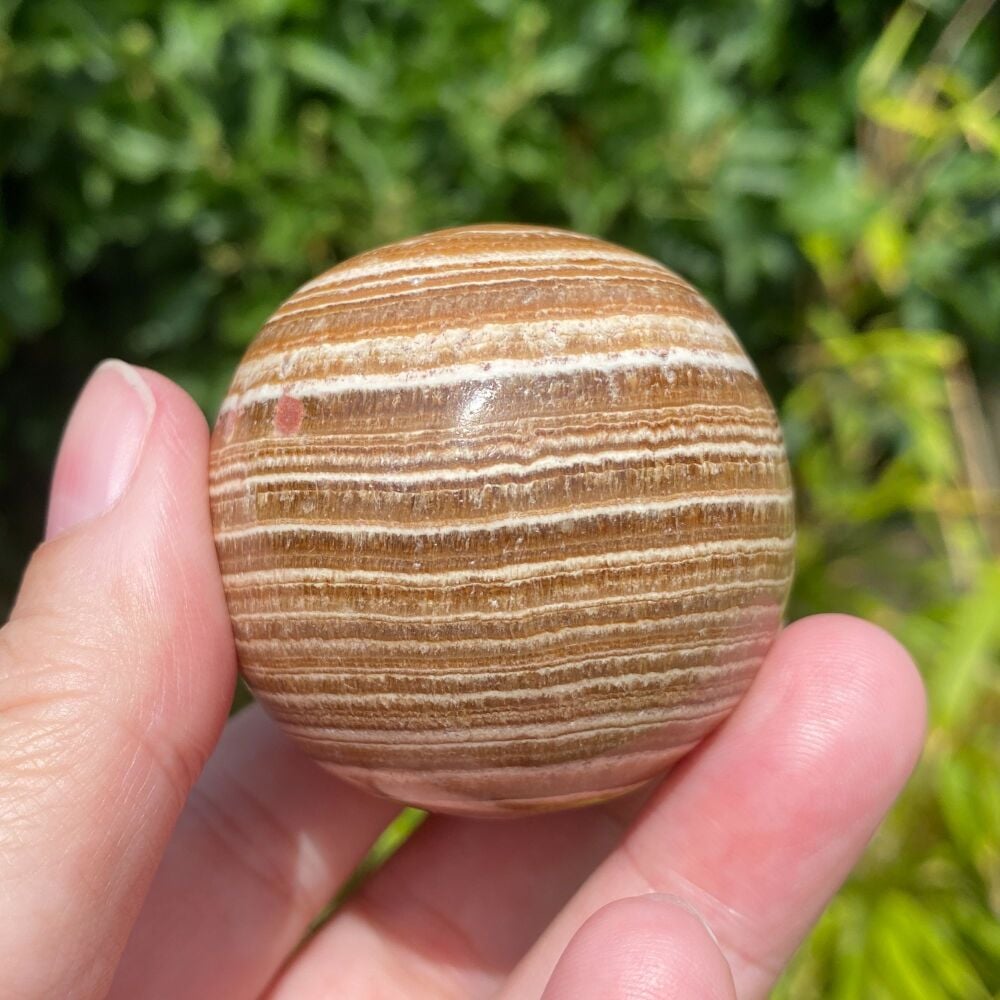 Aragonite Sphere with stand ~ #1
