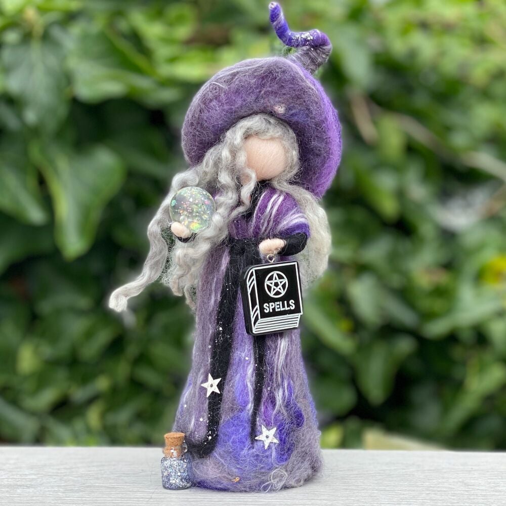 1: Purple Needlefelt Witch
