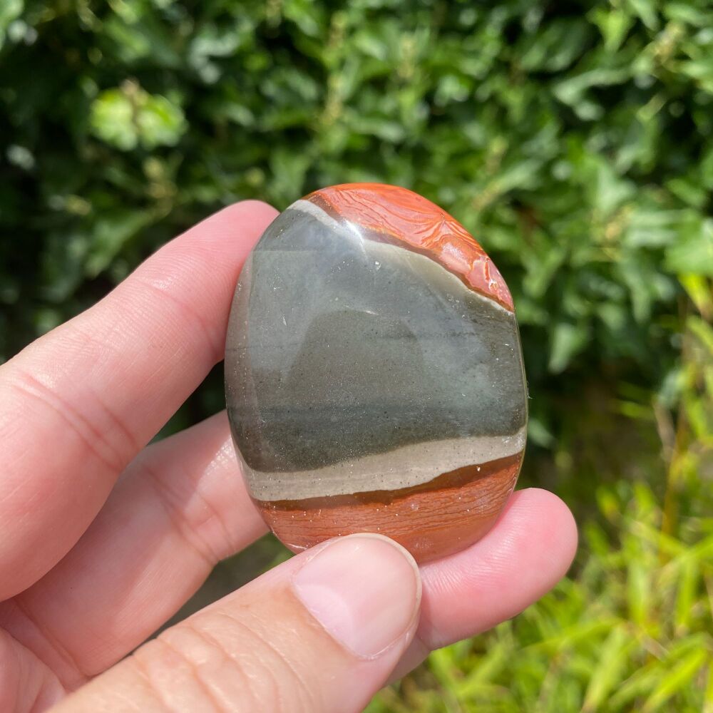 Polychrome Jasper Palm Stone ~ #1