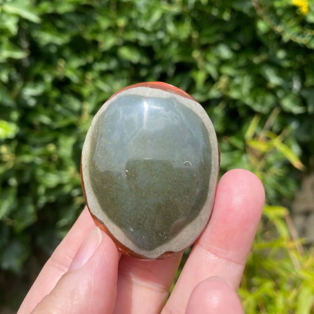 Polychrome Jasper Palm Stone ~ #3