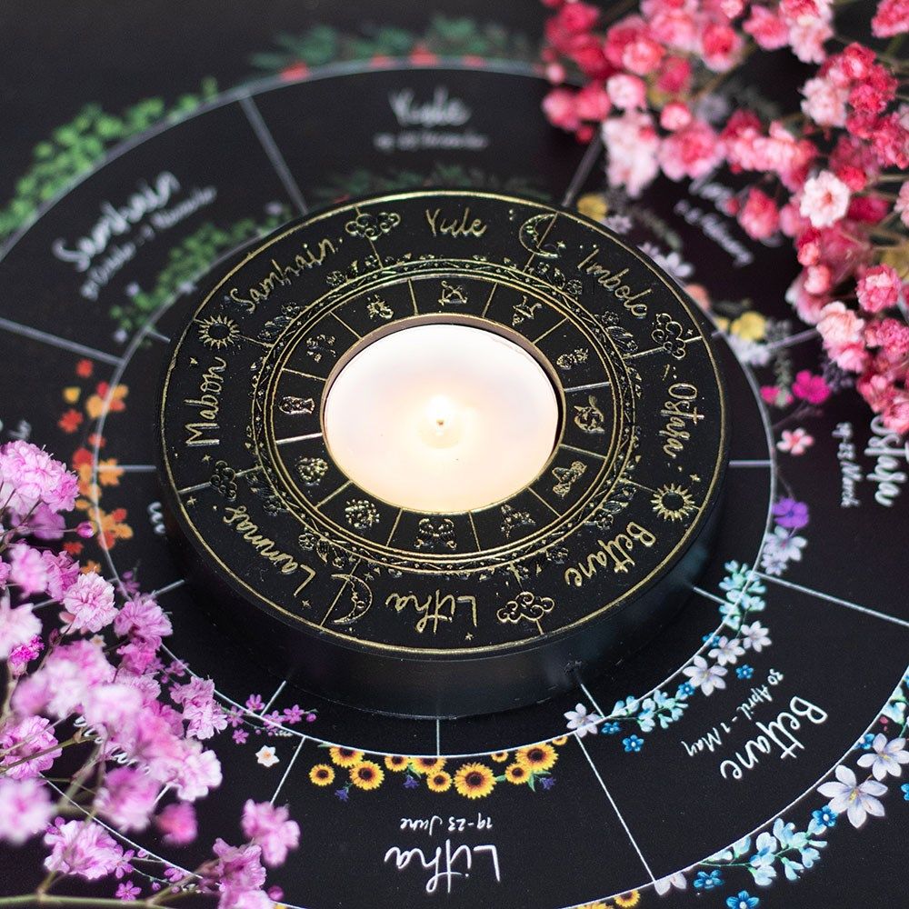 Wheel of the Year T Light Holder