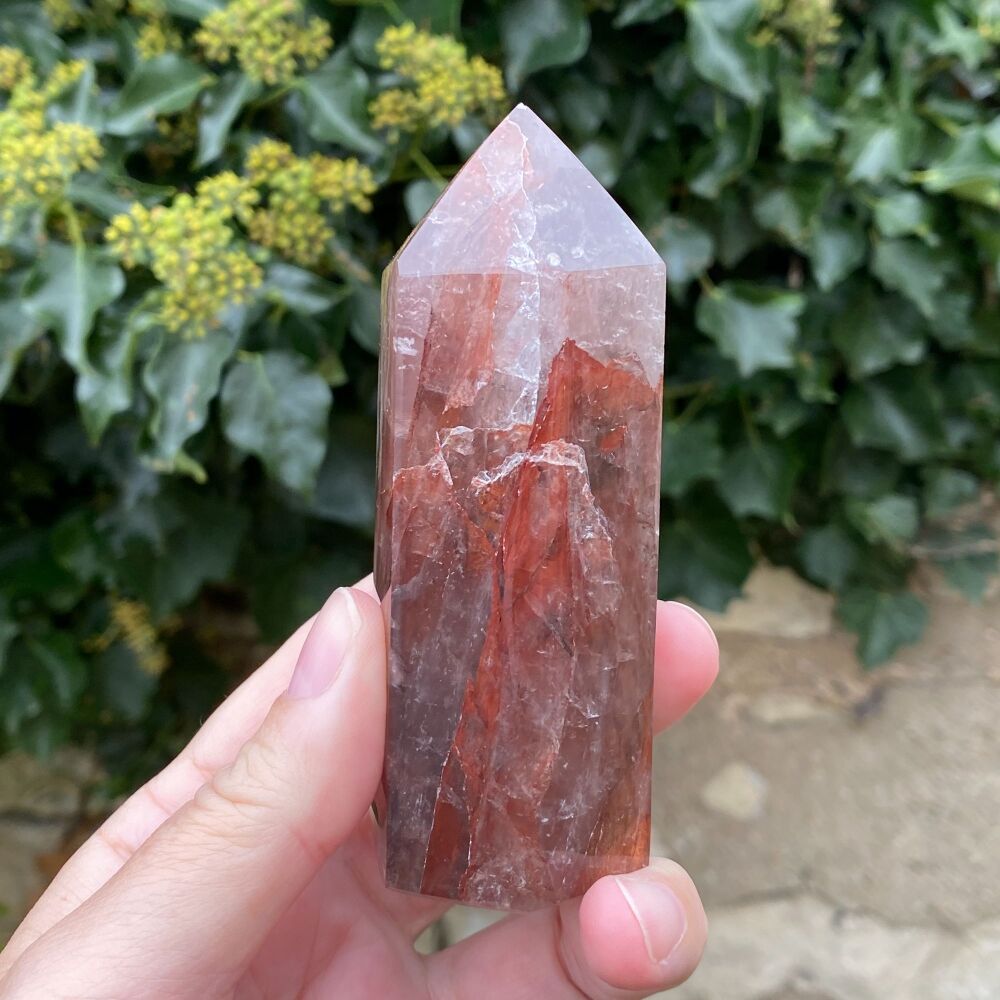 Red Hematoid Quartz Point