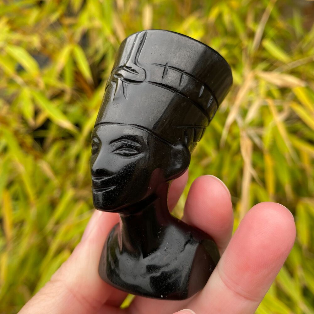 Black Obsidian Nefertiti Statue