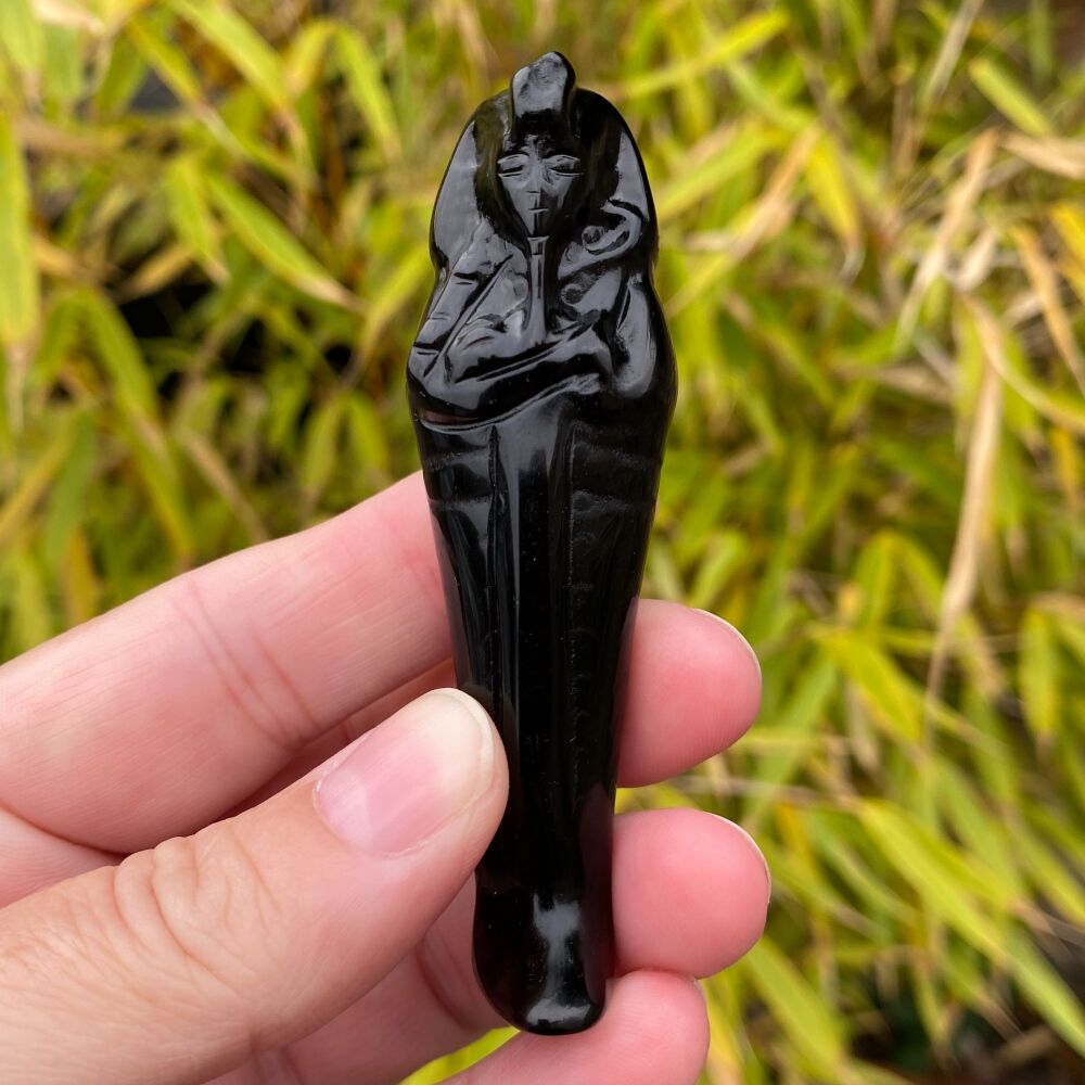 Black Obsidian Ancient Egyptian Sarcophagus