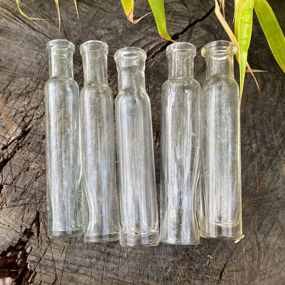 Victorian Potion Bottles x 5