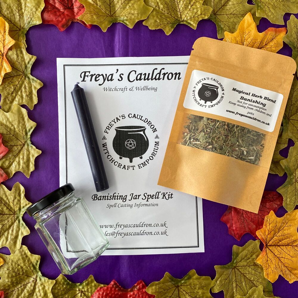 Jar Spell Kit ~ Banishing Hexagonal Spell Jar